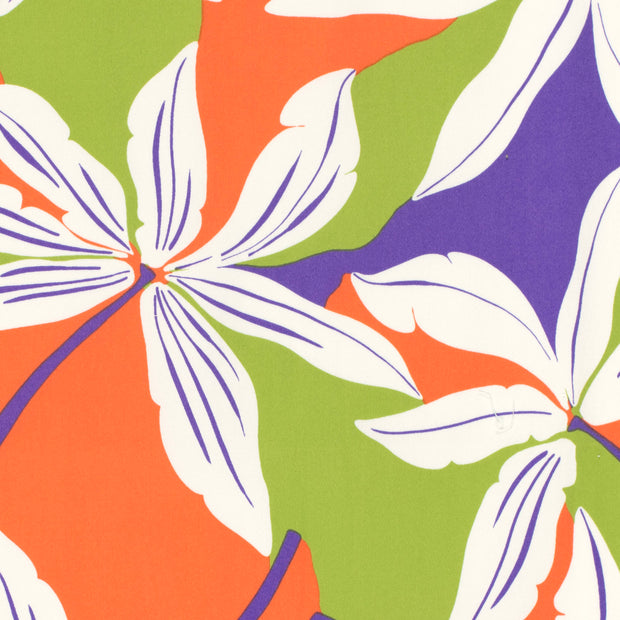 Baumwolle Satin fabrik Blumen Coral