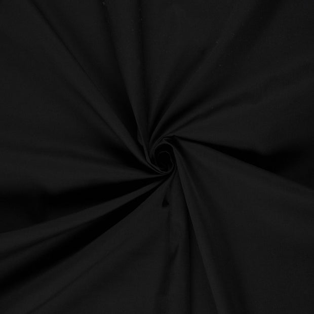 Cotton Satin fabric Black 