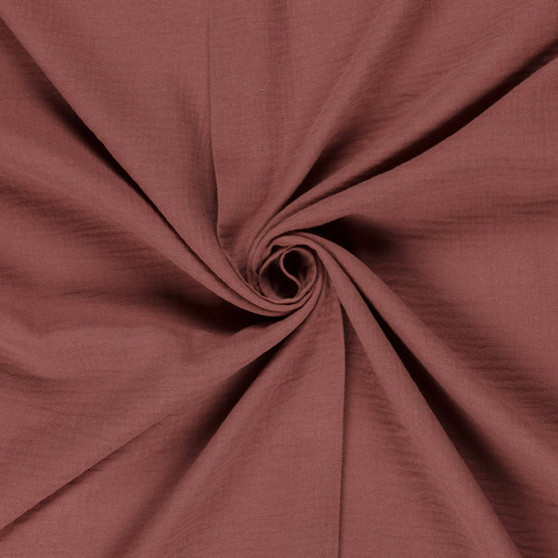 Muslin fabric Brique 