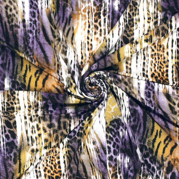 Viscose Jersey fabric Magenta printed 