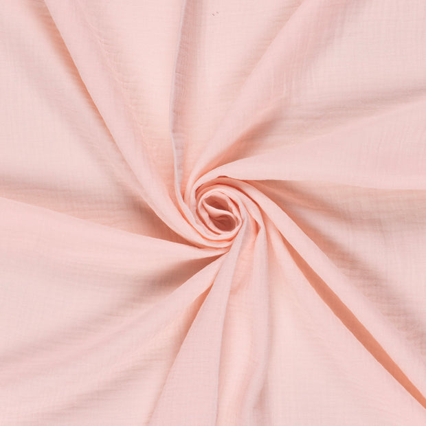 Mousseline stof Licht roze 