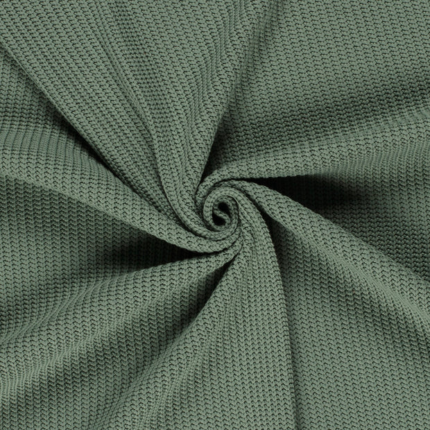 Heavy Knit fabrik Altes Grün