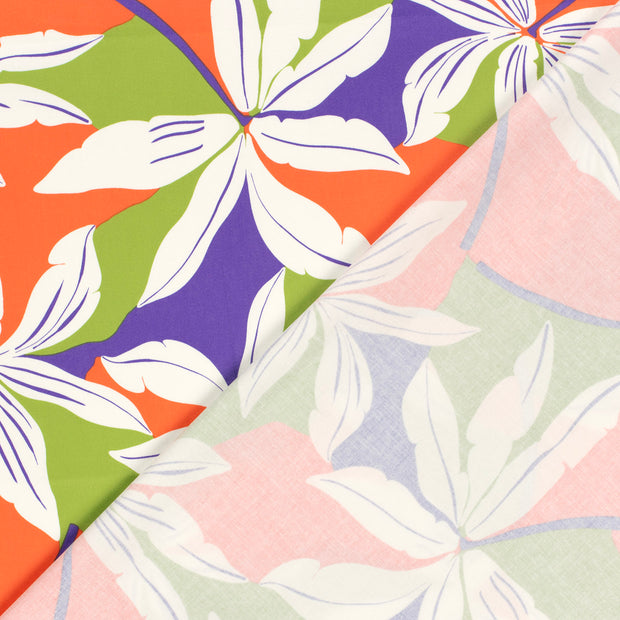 Baumwolle Satin fabrik Blumen bedruckt 