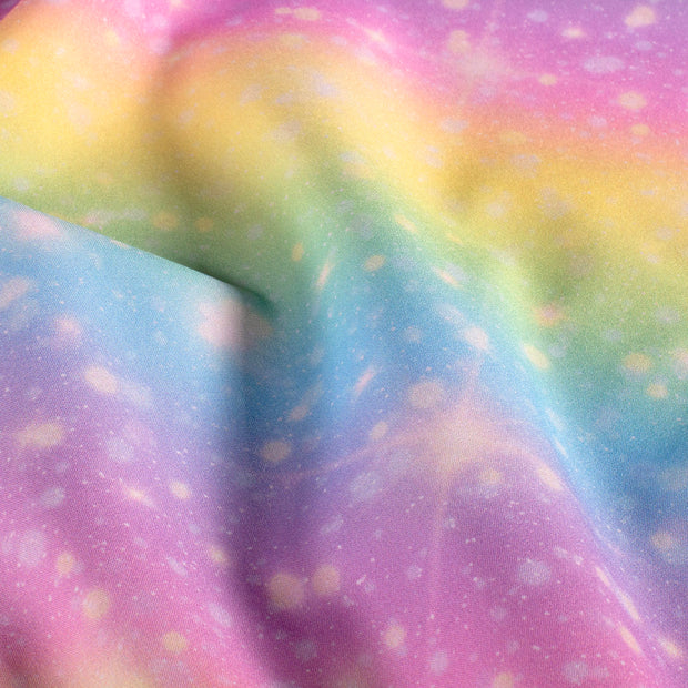 Softshell stof Regenboog Roze