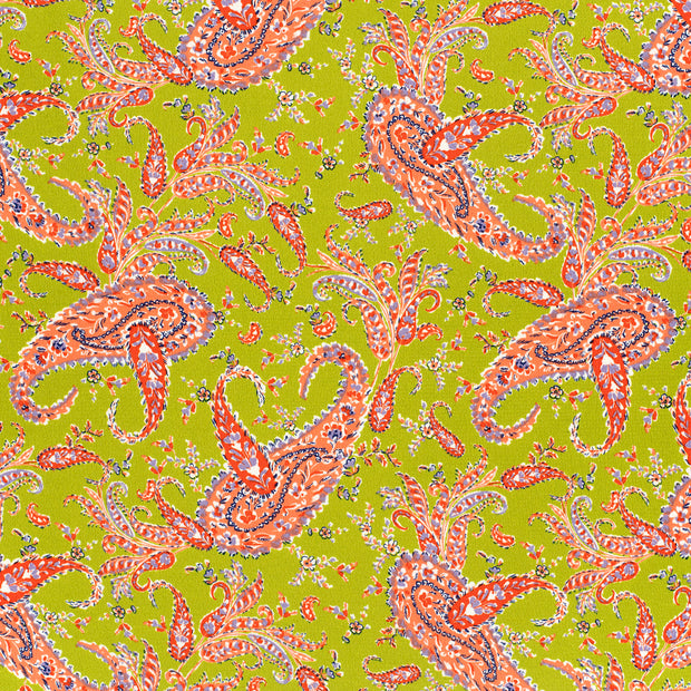 Polyester Bubble tissu Vert Citron soyeux 
