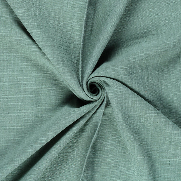 Muselina tela Menta oscura slub