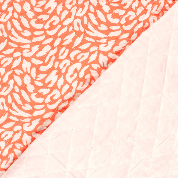 Voile fabric Panther embroidered 