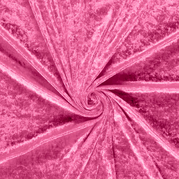 Velours fabric Light Pink crushed