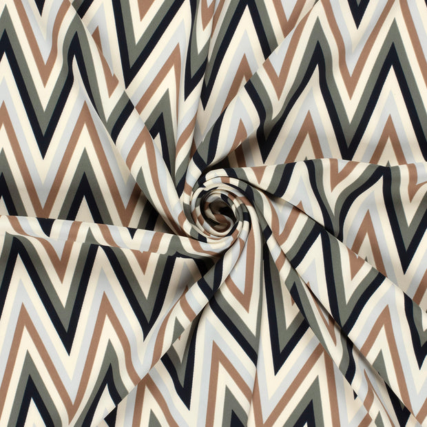 Twill Stretch fabric Light Grey 