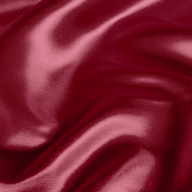 Satin fabric Unicolour Bordeaux