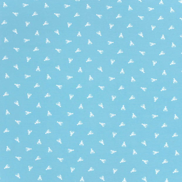 Cotton Jersey fabric Baby Blue soft 