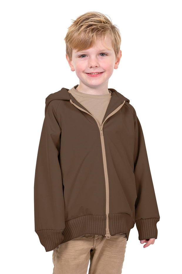 Softshell fabric Unicolour Dark Brown