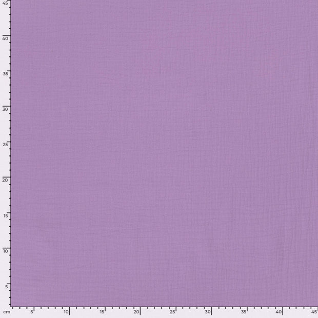 Double gaze tissu Unicolore Lilas