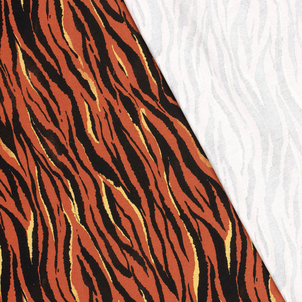 Viscose Jersey fabrik Tiger bedruckt 
