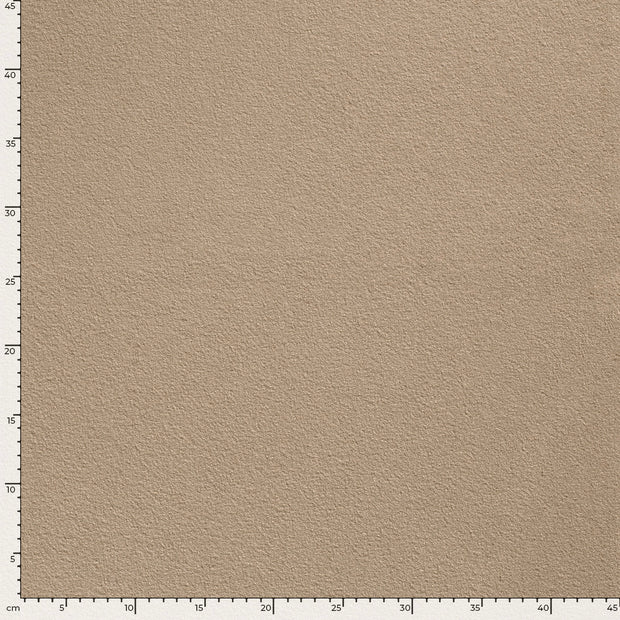 Walkloden fabrik Uni Beige