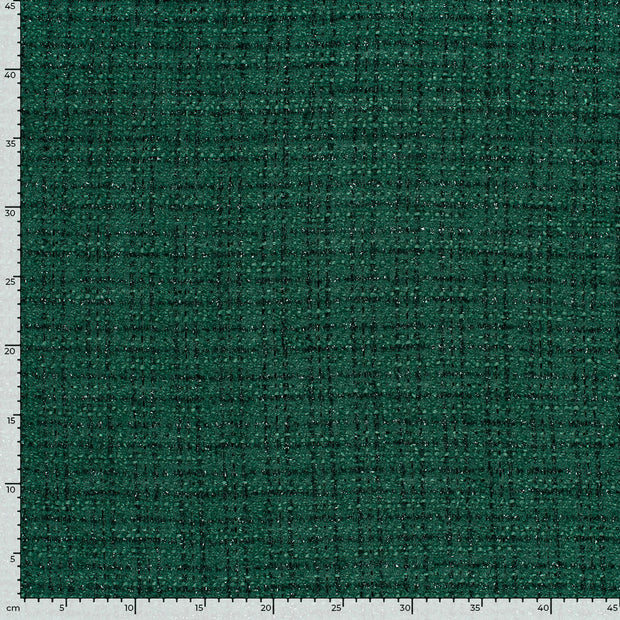 Jacquard fabrik Uni Dunkelgrün