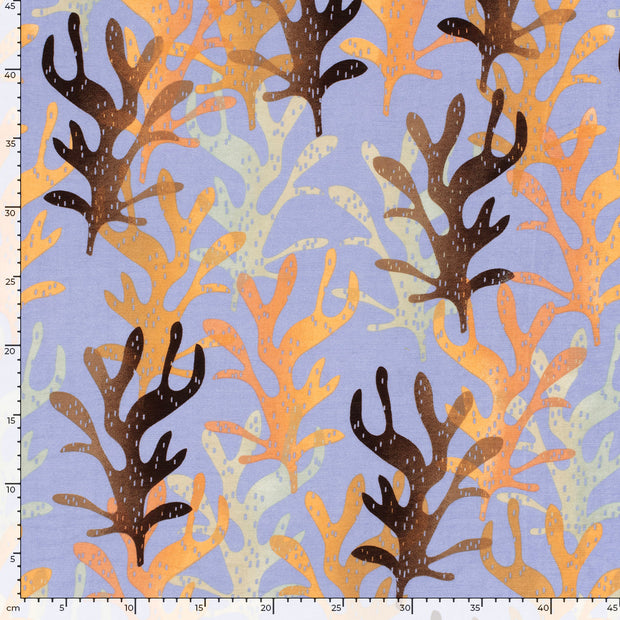 Viscose Nylon Twill fabrik Blatter Lila