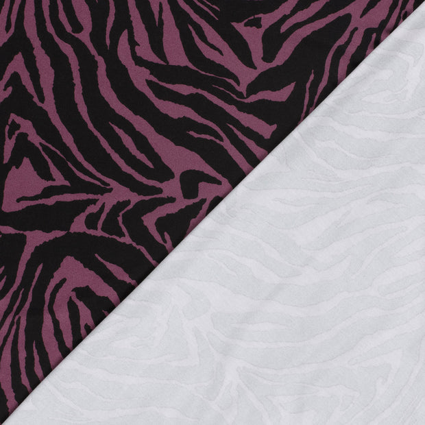Viscose Vortex Jersey stof Zebra's bedrukt 