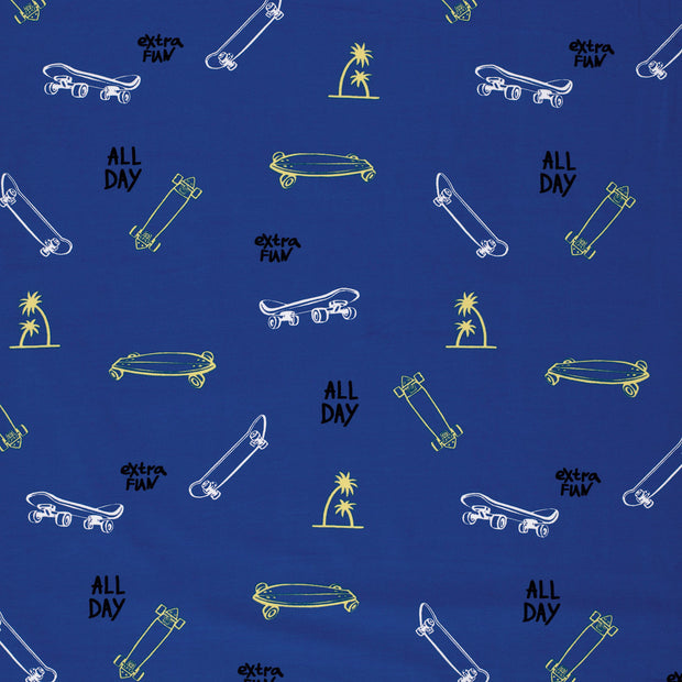 Cotton Jersey fabric Cobalt soft 