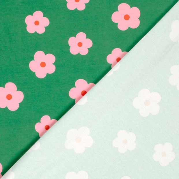 Cotton Jersey fabric Flowers printed 