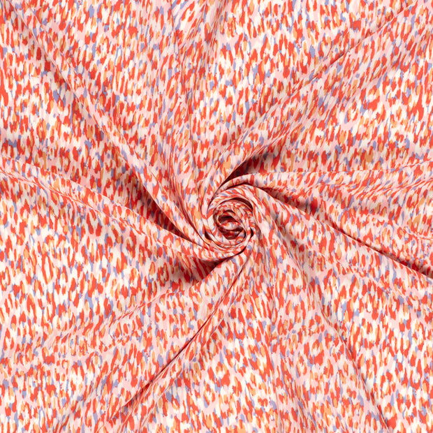Viscose Poplin fabrik Lila bedruckt 