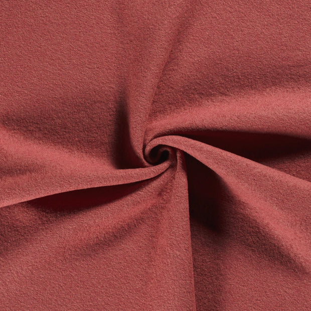 Wool Boucle fabric Redwood
