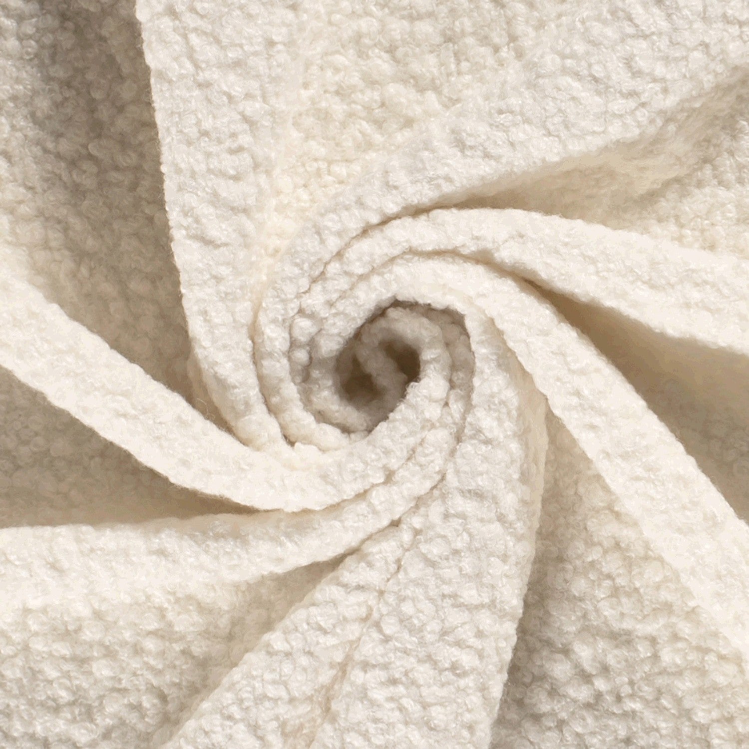 Bouclé fabric Unicolour Off White | Wholesale fabrics | Nooteboom Textiles