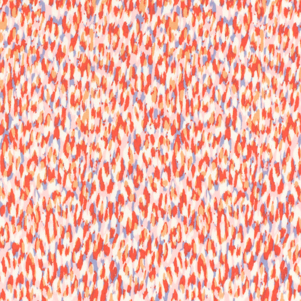 Viscose Poplin fabrik Abstrakt Lila
