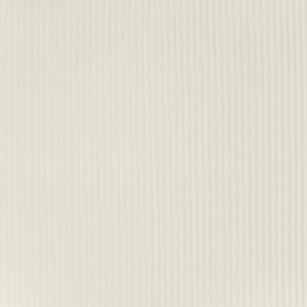 Rib Jersey fabric Off White matte 