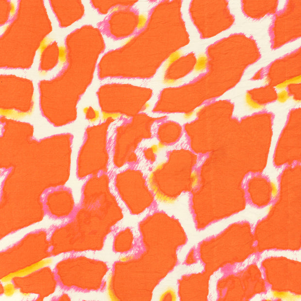 Viscose Nylon Twill tissu Orange texturé 