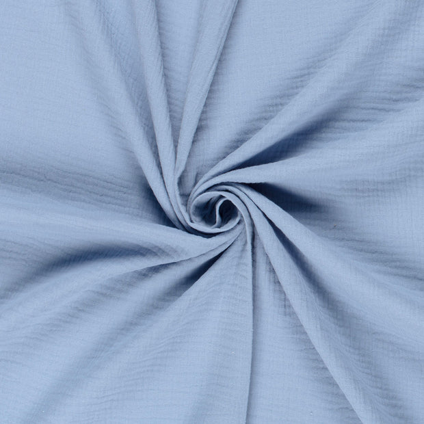 Muselina tela Azul bebé