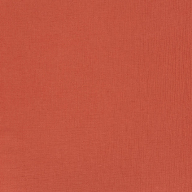 Muslin fabric Coral matte 