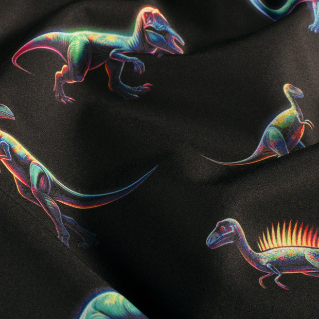 Softshell tissu dinosaures Noir