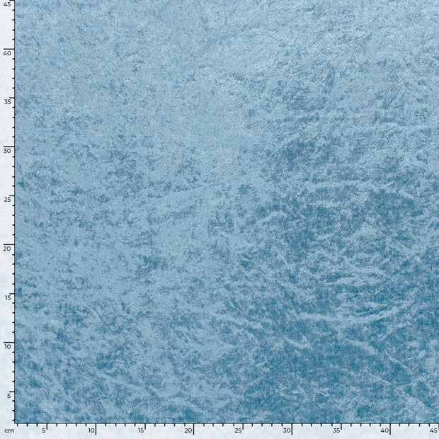 Velours fabric Unicolour Baby Blue