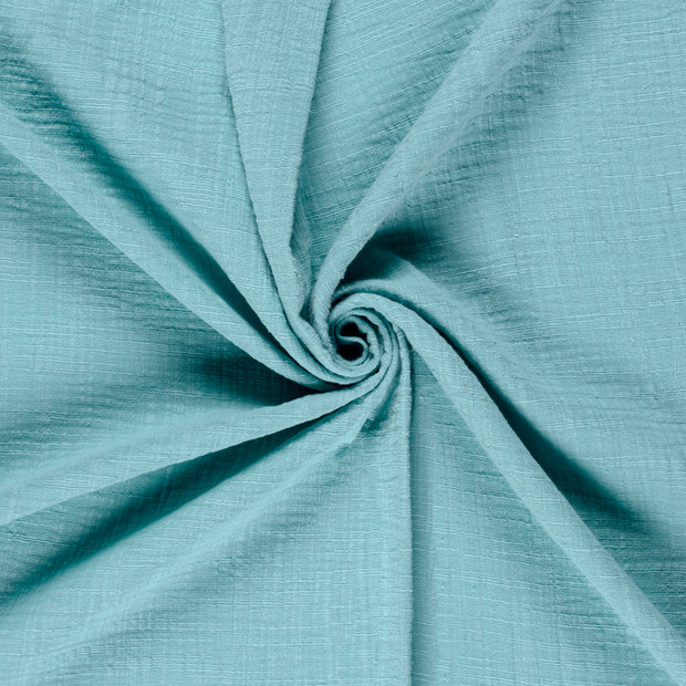 Muslin fabric Baby Blue slub 
