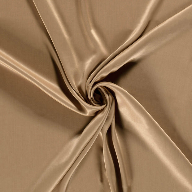 Viscose Satin fabric Camel 