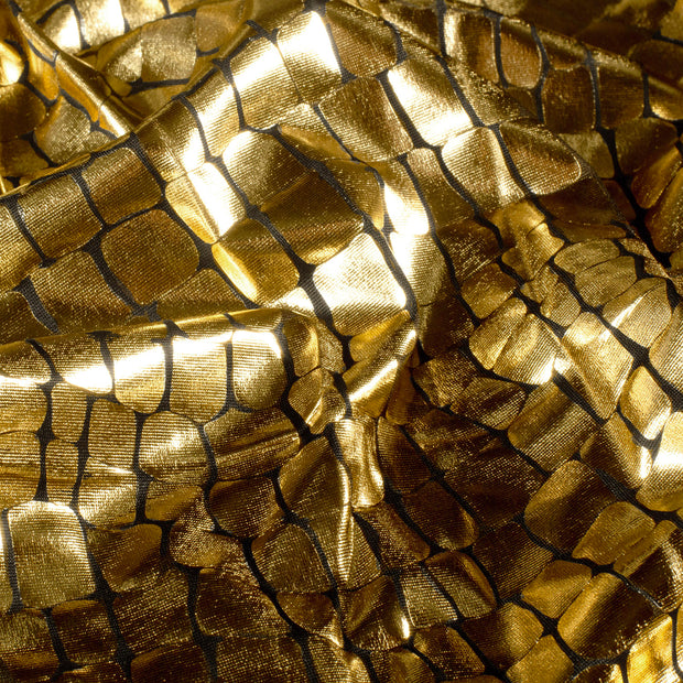 Lamé fabric Gold bicolour