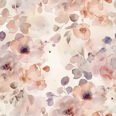 Baumwolle Jersey GOTS digital bedruckt Blatter Wollweiß