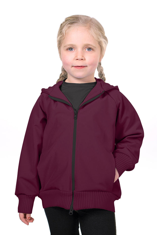 Softshell fabric Unicolour Wine red