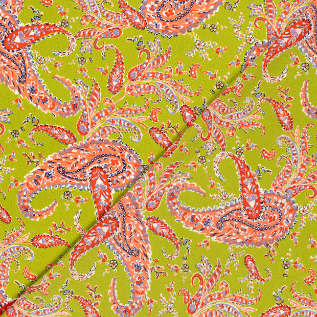 Polyester Bubble tissu paisley imprimé 