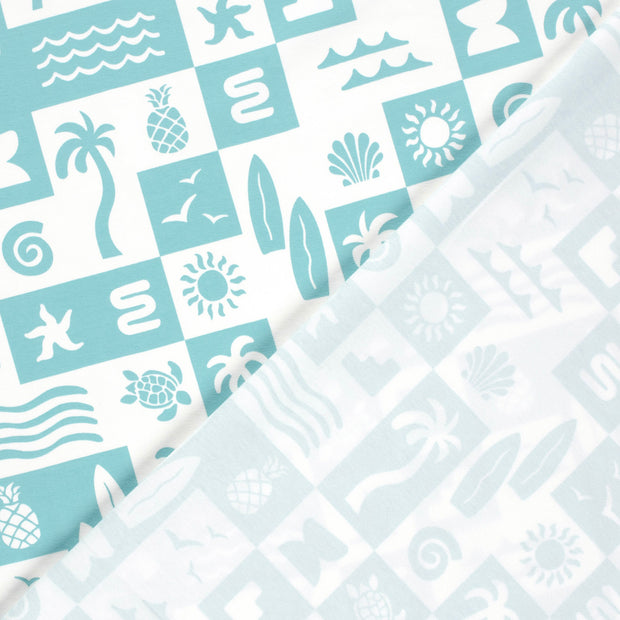 Cotton Jersey fabric Suns printed 