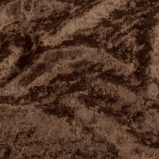 Velours fabric Unicolour Dark Brown