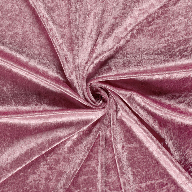 Velours fabric Old Pink crushed 