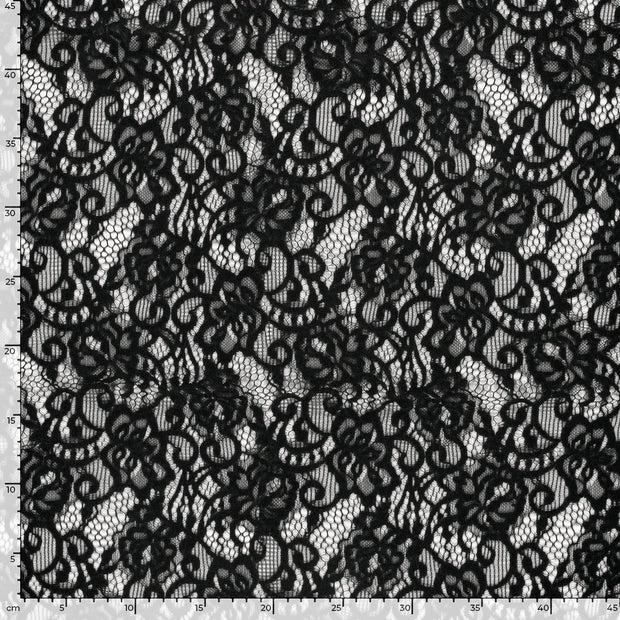 Chenille stof Effen Zwart