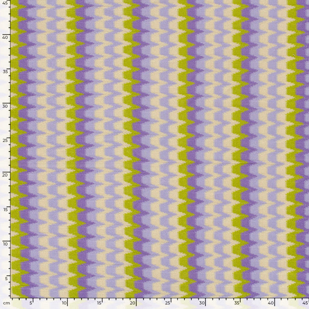 Jacquard fabric Zigzag Lila