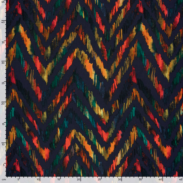 Viscose Poplin fabrik Abstrakt Ziegel
