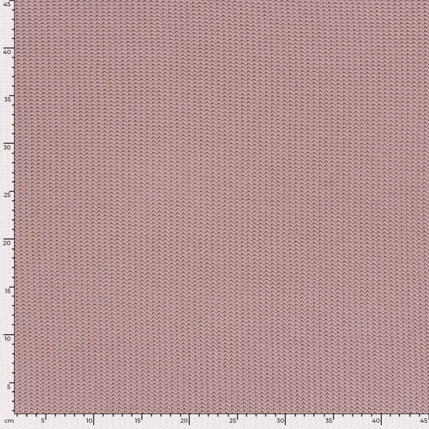 Heavy Knit fabric Cable Light Pink
