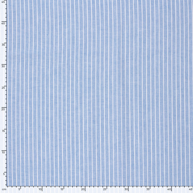 Chambré fabric Stripes Baby Blue
