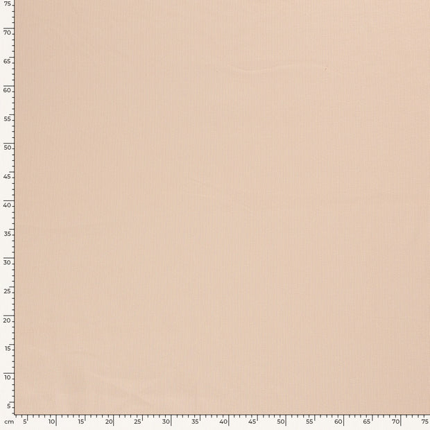 Rib Jersey tissu Unicolore Saumon