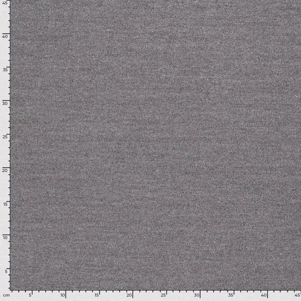 Heavy Knit tela Melange Gris